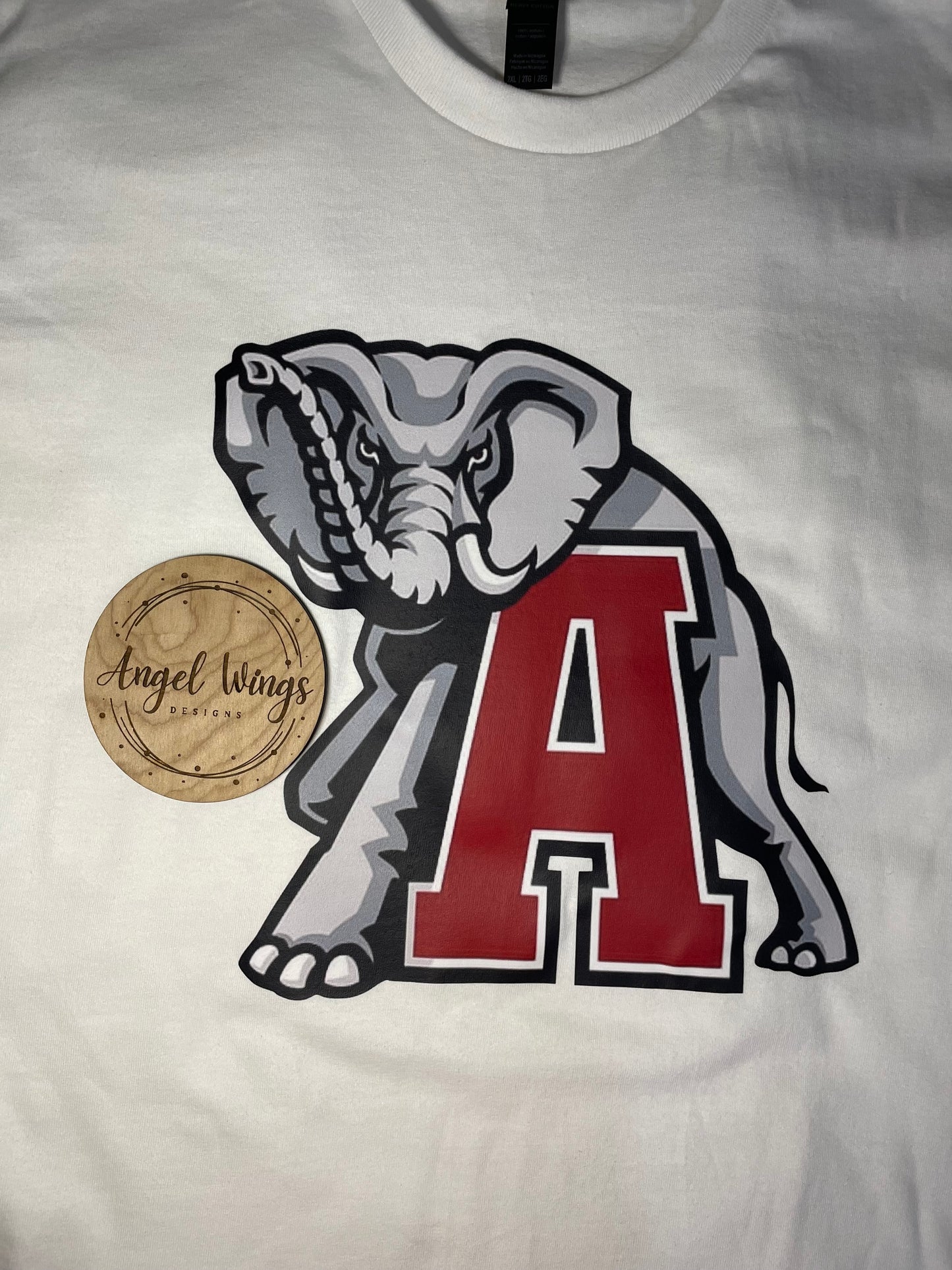 Customizable-Elephant with red A