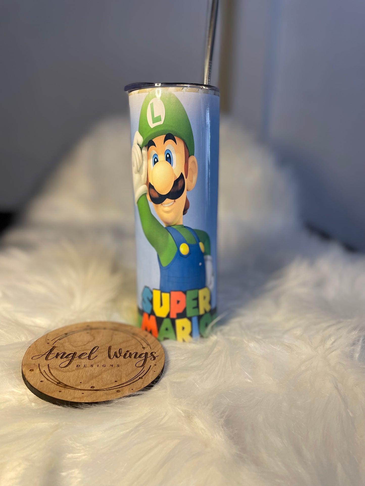 Customizable-20 oz Plumber characters Tumbler- Green