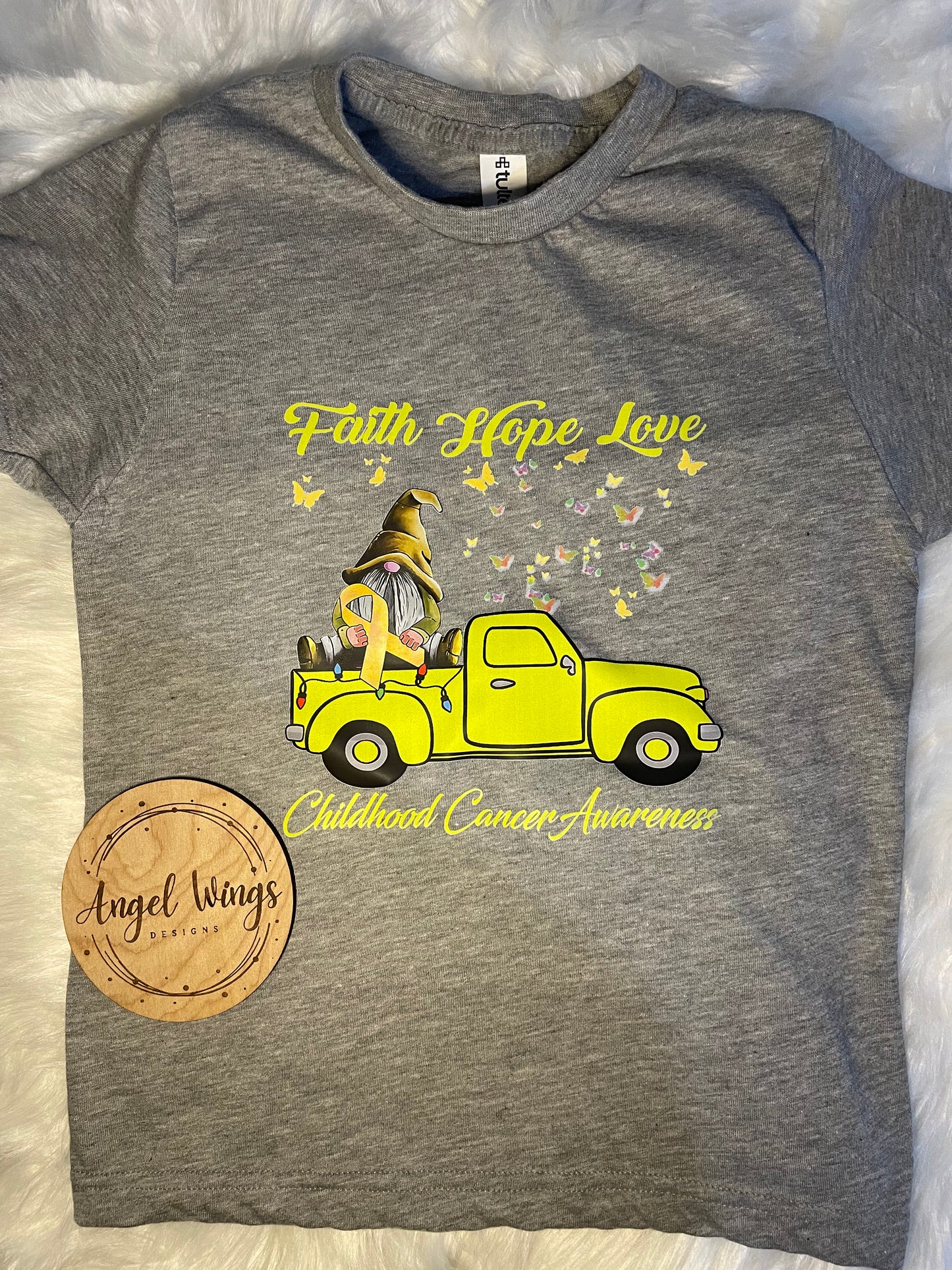 Customizable-Faith Hope Love- Childhood Cancer Awareness