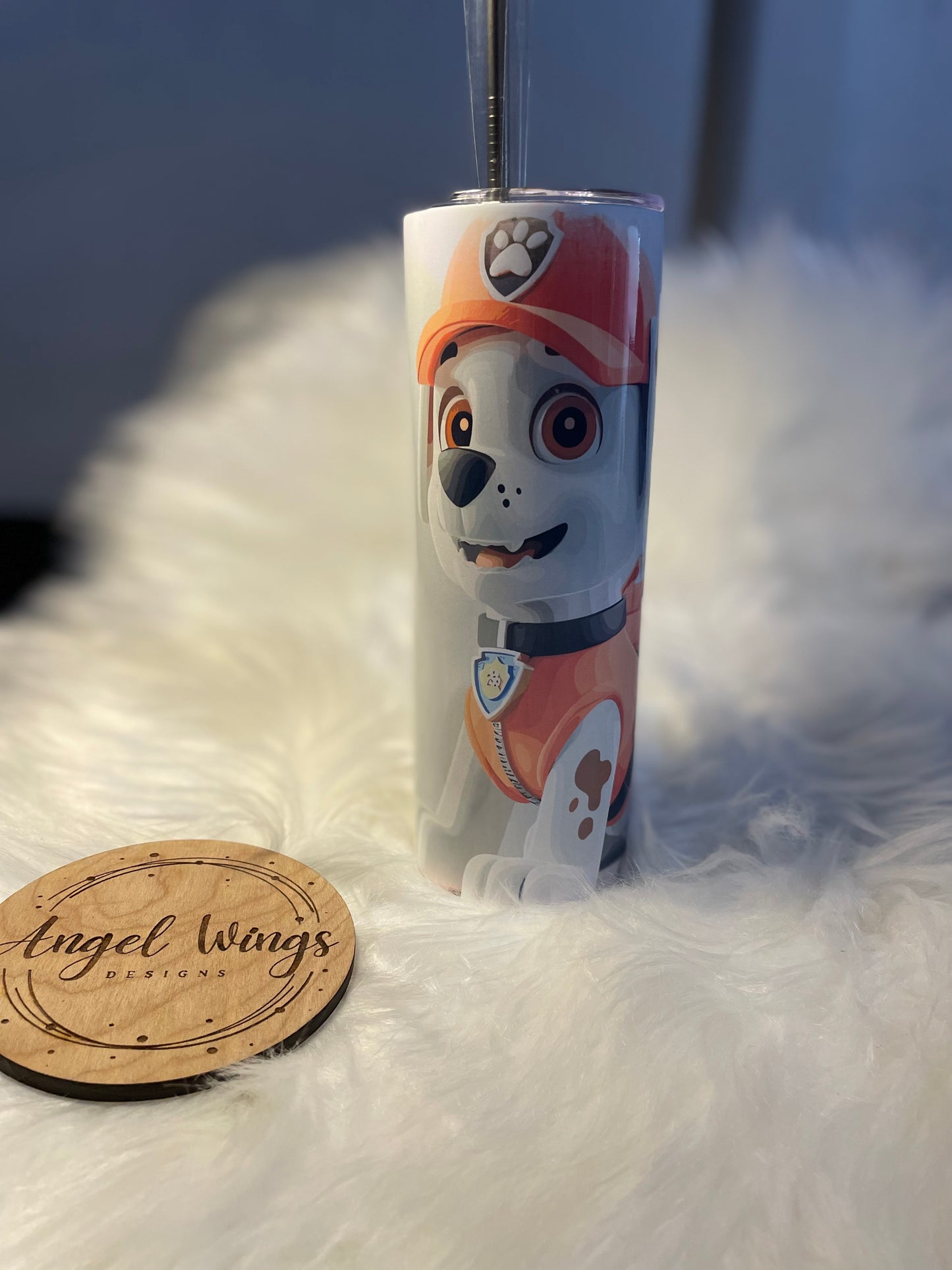 Customizable-20 oz Dalmatian  pup Tumbler