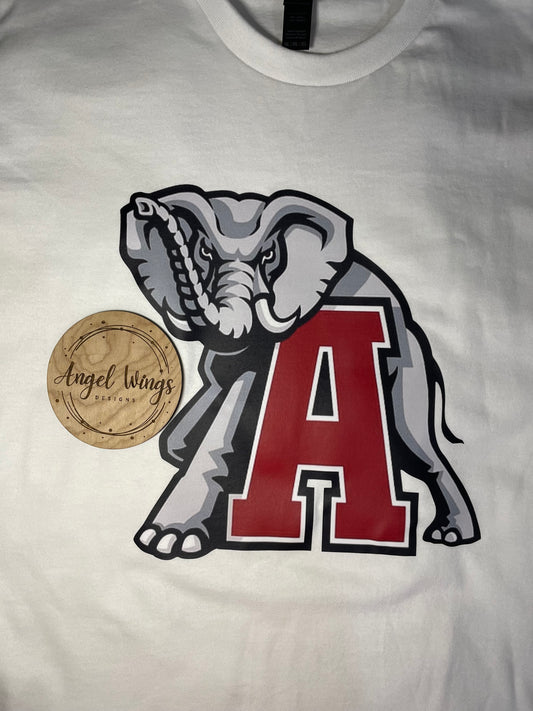 Customizable-Elephant with red A