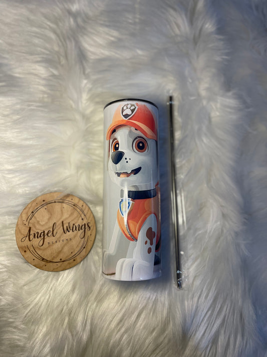 Customizable-20 oz Dalmatian  pup Tumbler