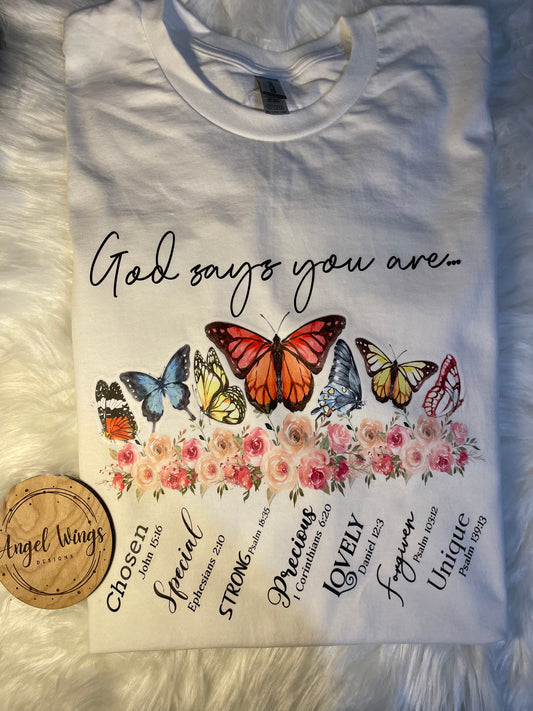 Customizable-God says you are- butterfly