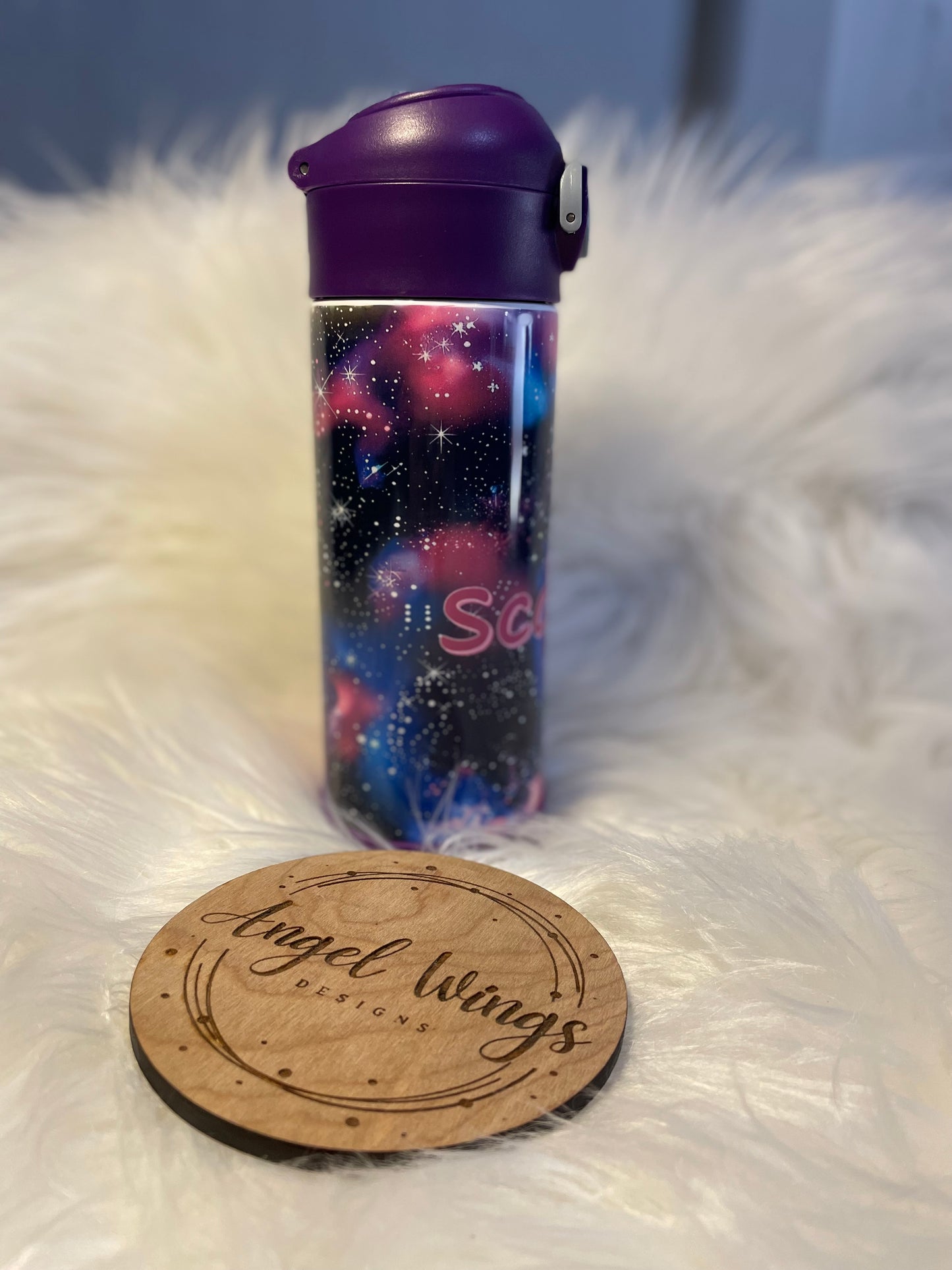 Customizable-12 oz- Glitter Galaxy Sky tumbler