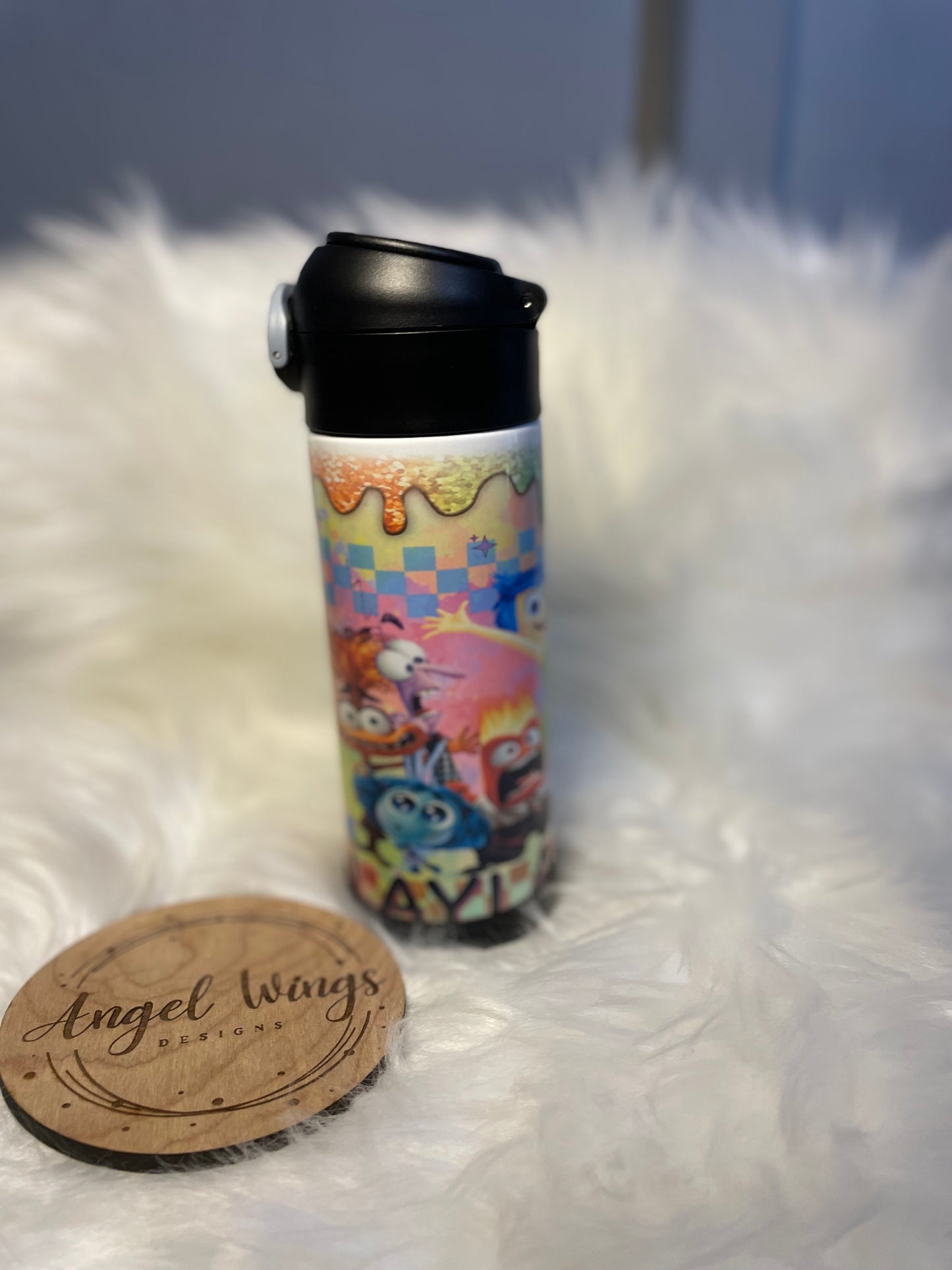 Customizable- 12 oz 3D glitter paint emotions