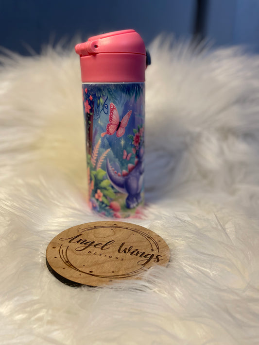 Customizable- 12 oz Purple and Pink Dino’s Tumbler