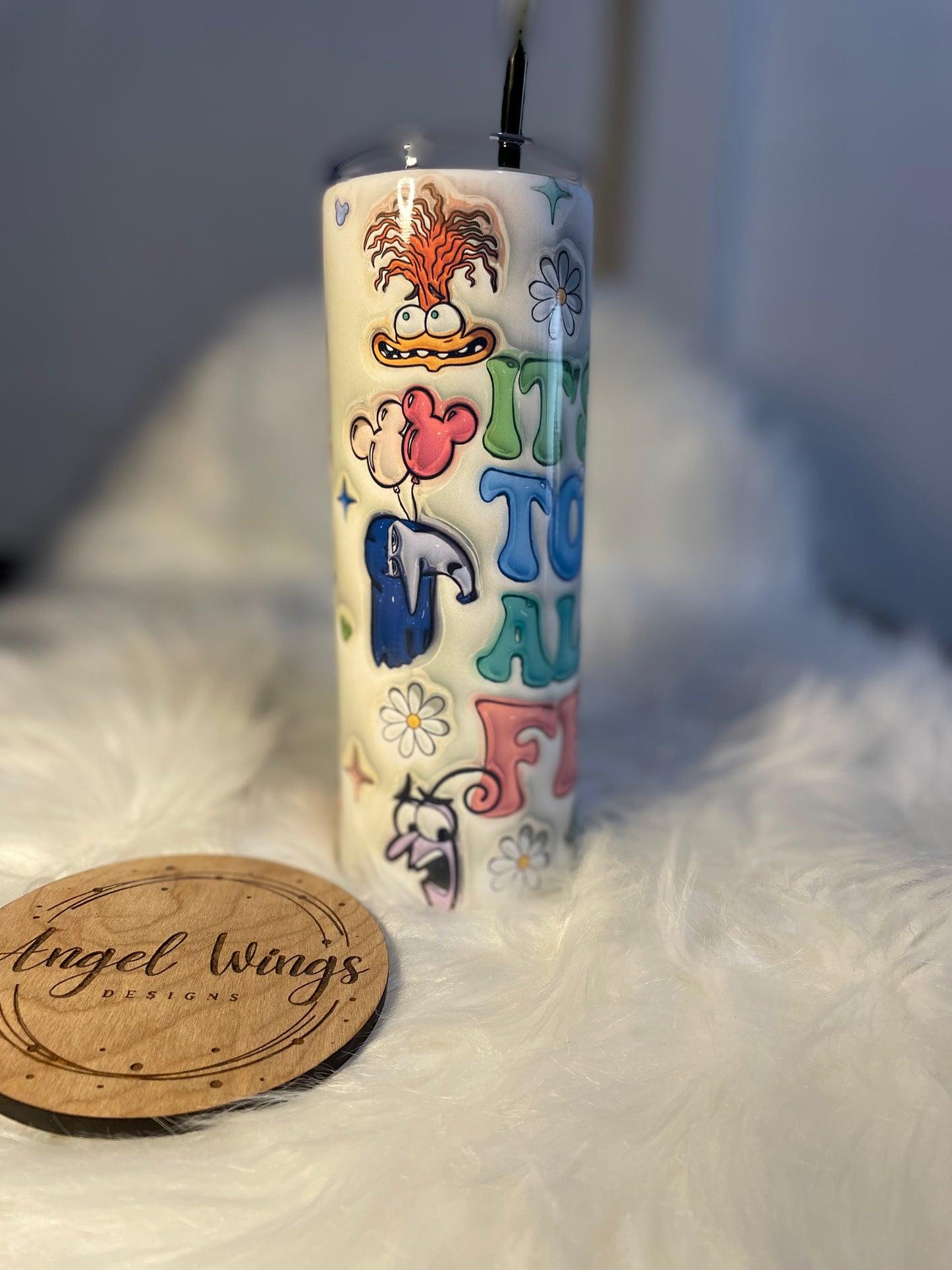 20 oz 3D It’s okay to feel all the feels tumbler -