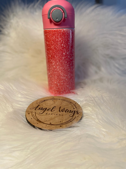 Customizable- 12 oz Pink Glitter tumbler