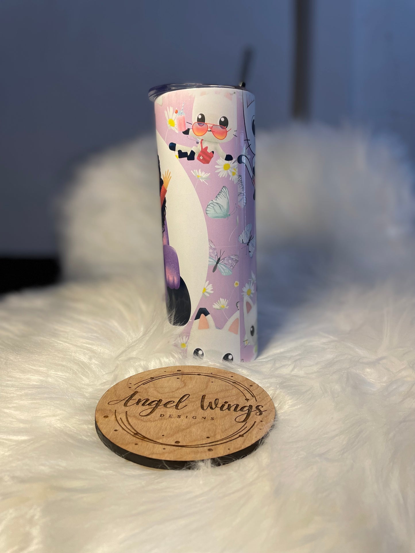 Customizable-20oz Gabby’s Dollhouse-Purple