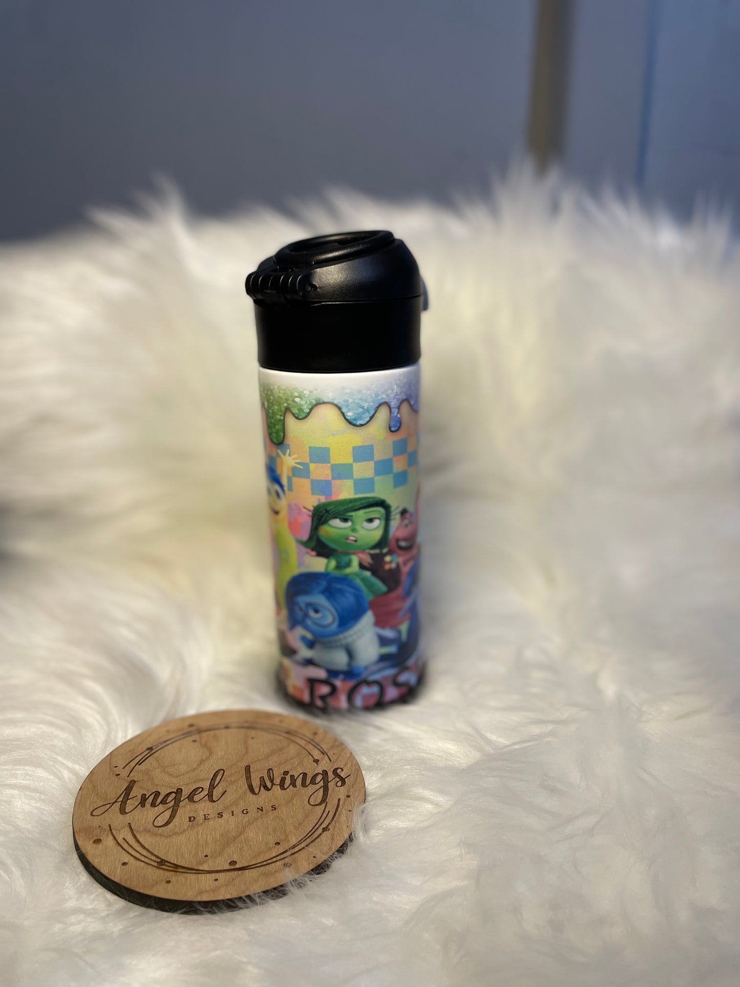 Customizable- 12 oz 3D glitter paint emotions